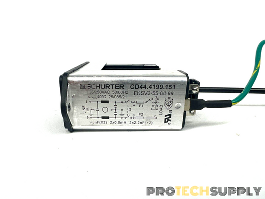 Schurter CD44.4199.151 FKSV2-55-6/I-99 AC Power Entry Module with WARRANTY
