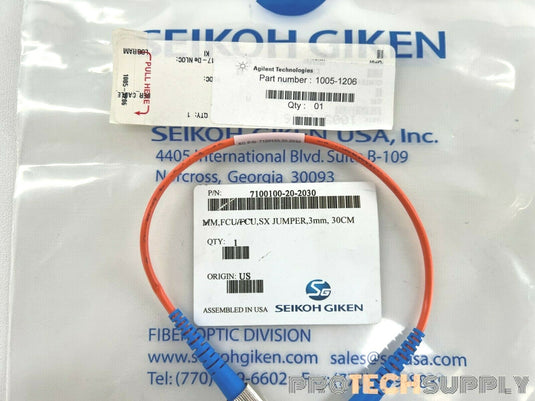 NEW Agilent 1005-1206 FCU SX Jumper Cable with WARRANTY