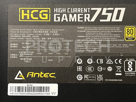 (Lot of 13) Antec HCG750 Gold 750W ATX Power Supply with WARRANTY