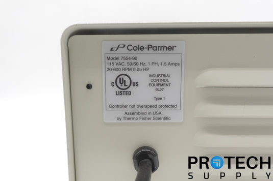 Cole Parmer 7554-90 Masterflex L/S Economy Drive, 77250-62 Pump Head w/ WARRANTY