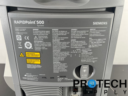 SIEMENS RAPIDPoint 500 Blood Gas Analyzer with WARRANTY