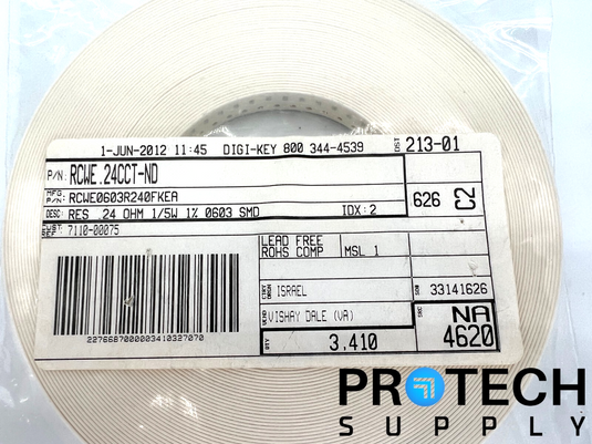 (3410/Pk) Vishay RCWE0603R240FKEA Chip Resistor NEW with WARRANTY