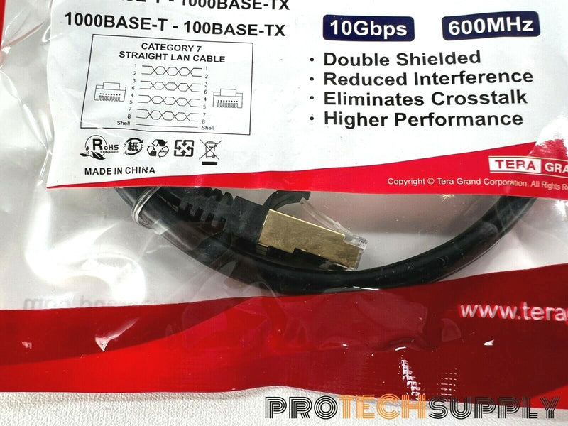 Load image into Gallery viewer, NEW Tera Grand CAT7-7000-03K Category-7 Round Ethernet Patch Cable 10Gbps

