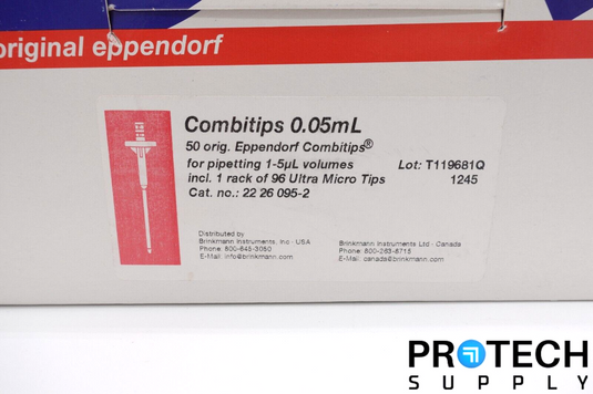 Eppendorf Combitips 0.05ml & 96 Micro Tip Rack NEW w/ WARRANTY