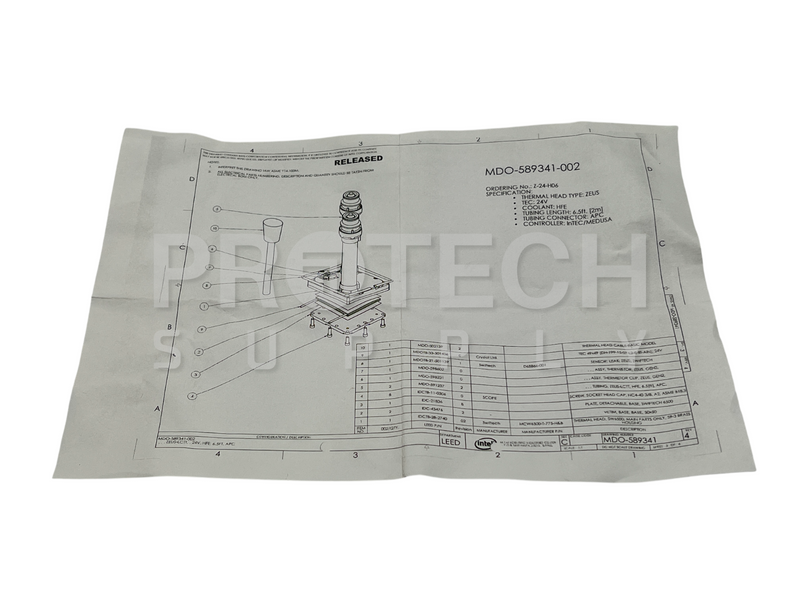 Load image into Gallery viewer, Intel ZEUS Semiconductor Thermal Head Assembly MDO-589341-002 with WARRANTY
