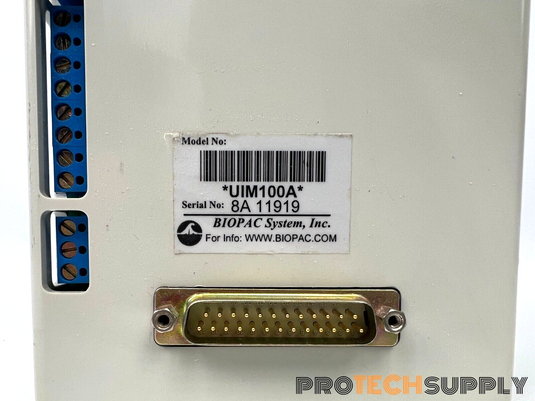 Biopac Systems UIM100A Data Acquisition Interface Module with WARRANTY