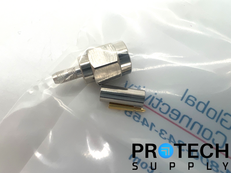 Load image into Gallery viewer, (Lot of 10) L-com ASM-1102 SMA Connector Plug 50Ohms Male Pin NEW with WARRANTY
