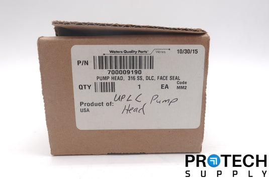 Waters 700009190  Pump Head 316 SS DLC Face Seal 405015367 NEW with WARRANTY