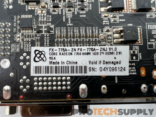 XFX FX-775A-ZN Core Radeon HD 7750 800M 1Gb Video Card for PARTS / REPAIR