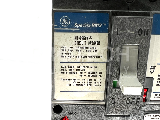 General Electric SFHA36AT0250 Circuit Braker with WARRANTY