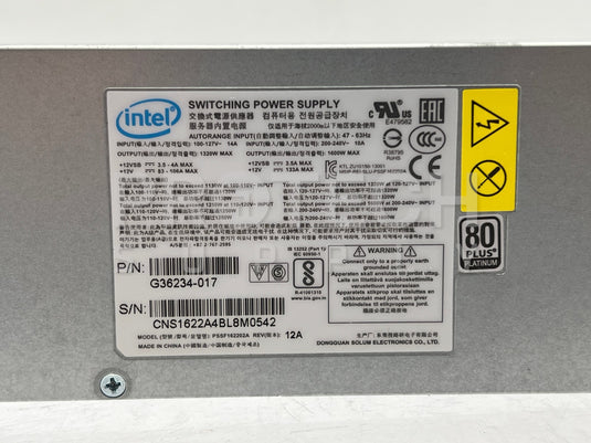 Intel G36234-017 Switching Power Supply with WARRANTY
