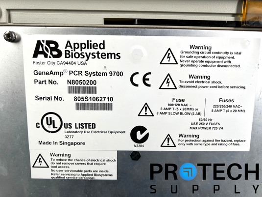 Applied Biosystems N8050200 Thermal Cycler (Powers on) FOR PARTS / REPAIR