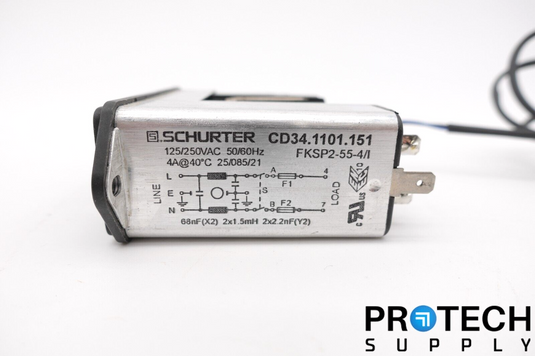 Schurter FKSP2-55-4/1 Outlet Module with WARRANTY