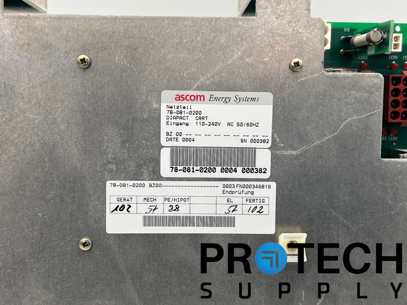 Load image into Gallery viewer, ASCOM 78-081-0200 Power Supply from B Broun Diapact CRRT with WARRANTY
