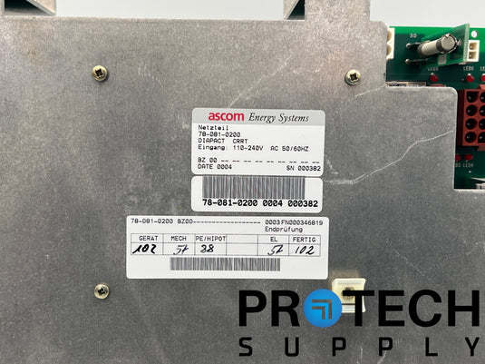ASCOM 78-081-0200 Power Supply from B Broun Diapact CRRT with WARRANTY