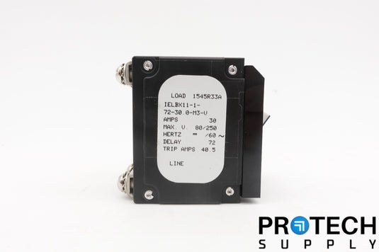 Airpax IELBX11-1-72-30.0-M3-V 2-Pole Circuit Breaker + Switch with WARRANTY