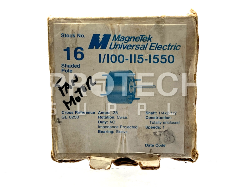 Load image into Gallery viewer, Magnetek Universal Electric JA2C607R Shaded Pole Fan Motor with WARRANTY
