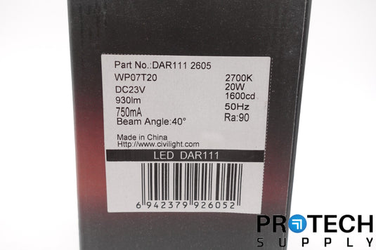 Civilight DAR111 2605 20W Dimmable LED with WARRANTY