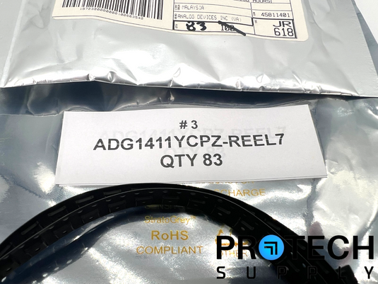 (83/Pk) Analog Devices ADG1411YCPZ-REEL7 4-Circuit IC Switch with WARRANTY