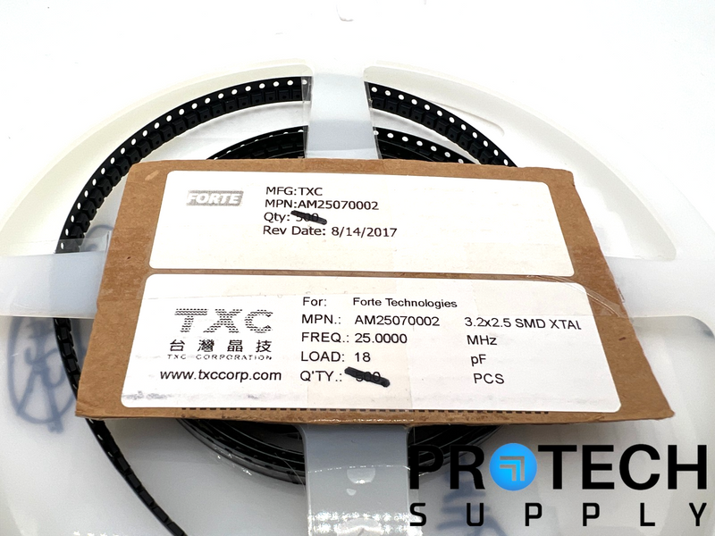 Load image into Gallery viewer, (1200/Pk) TXC Corporation AM25070002 Crystal 25 MHz with WARRANTY
