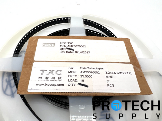(1200/Pk) TXC Corporation AM25070002 Crystal 25 MHz with WARRANTY