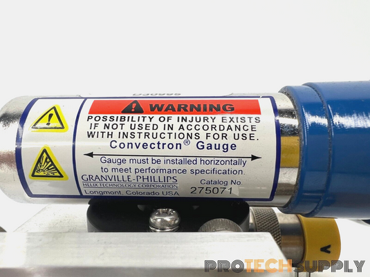 Granville-Phillips 275071 Gauge w/ Bracket & Pneumatic Valve Assembly w WARRANTY