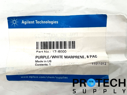 Partial pack (4/Pk) Agilent Technologies 17-6000 Purple/White Marprene