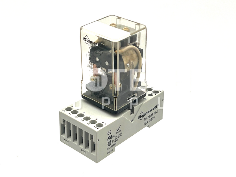 Load image into Gallery viewer, Magnecraft 755XBXCD-12D Power Relay + 70-750E11-1 Socket Assembly with WARRANTY
