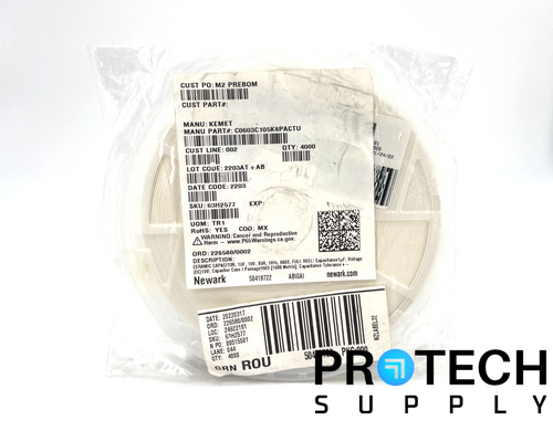 (4000 Per Reel) Yageo C0603C105K8PAC7867 Ceramic Capacitor NEW with WARRANTY
