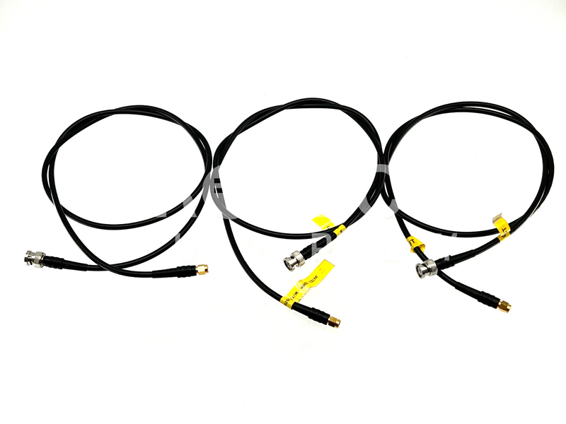 Load image into Gallery viewer, (Lot of 3) Suhner BNC Male to SMA Male RF Coaxial Cable Assy GUARANTEED
