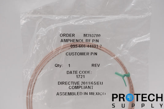 Amphenol RF 095-666-44891-2 Cable NEW with WARRANTY