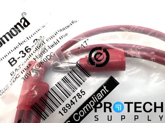 Pomona B-36-2 Patch Cord 30VAC/60DC NEW with WARRANTY