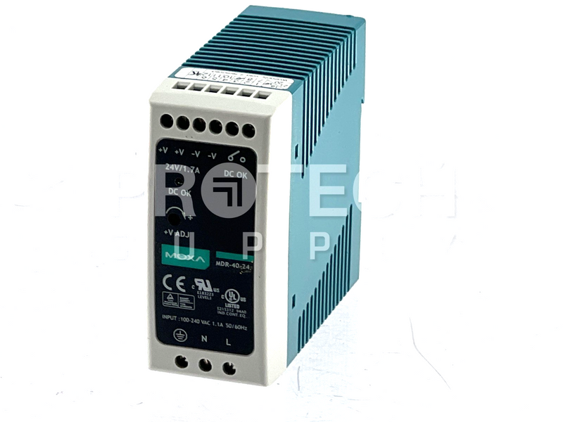 Load image into Gallery viewer, MOXA MDR-40-24 DIN-Rail Power Supply GUARANTEED
