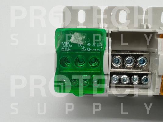 (Lot of 6) MK Electric UKK80 Unipolar Distribution Terminal Block with WARRANTY