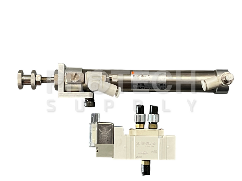 Load image into Gallery viewer, (Lot of 12) Misc SMC Components Solenoid Valve / Pneumatic Cylinder / Regulator
