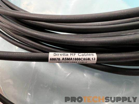 NEW Siretta ASMA1000C058L13 RF Cable SMA-SMA RP Plug 