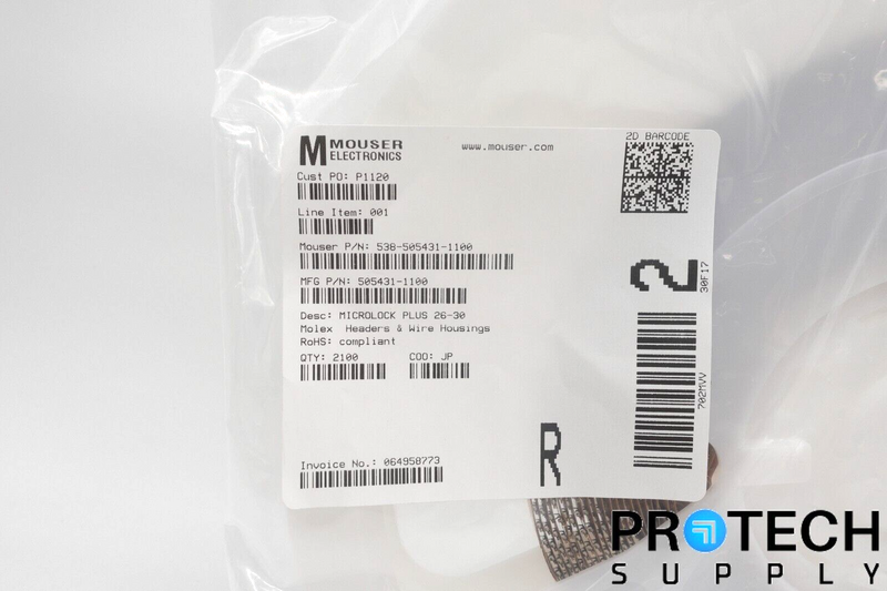 Load image into Gallery viewer, 2100/Reel Molex 505431-1100 Socket Contact Gold 26-30 AWG Crimp NEW w/ WARRANTY
