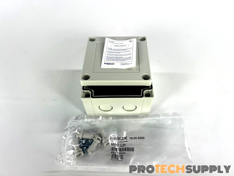Load image into Gallery viewer, Fibox UL PCM 95/60 G Polycarbonate Enclosure 100 x 100 x 60 MM NEW with WARRANTY
