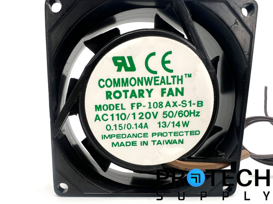 Commonwealth FP-108AX-S1-B Rotary Fan with WARRANTY