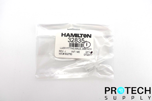 Hamilton 32835 Luer Fitting Male Luer 1/4