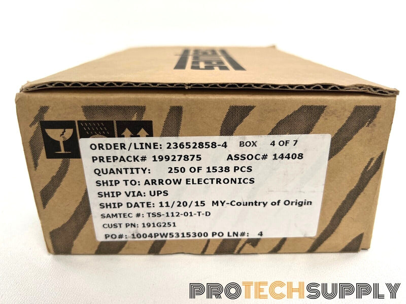 Load image into Gallery viewer, NEW (Box of 250) Samtec TSS-112-10-T-D Connector Header 24 Poles with WARRANTY
