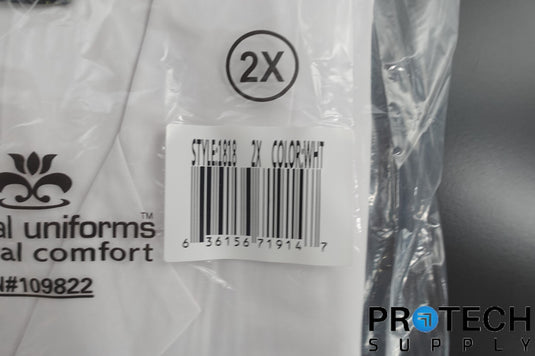 Natural Uniforms 2XL Medical White Long Unisex Lab Coat 1818 NEW with WARRANTY