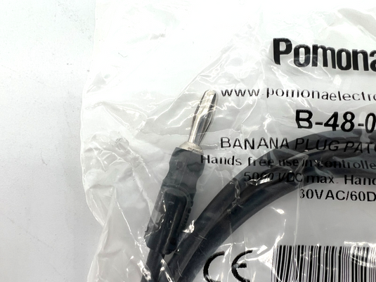 Pomona B-48-0 Banana Plug Patch Cord NEW with WARRANTY
