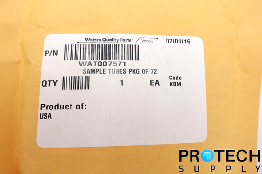 Waters WAT007571 Sample Tubes Pkg of 72 NEW