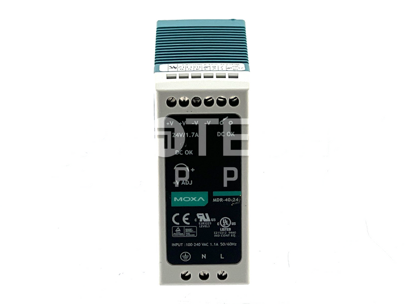 Load image into Gallery viewer, MOXA MDR-40-24 DIN-Rail Power Supply GUARANTEED
