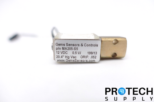 Gems Sensors & Controls M-Valve 0.5W MA205-S5 2-Pin with WARRANTY