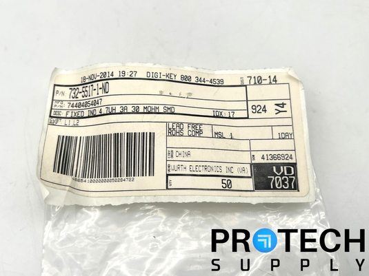 (49/Pk) Wurth Elektronik 74404054047 Wirewound Inductor with WARRANTY