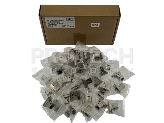 (40/Pk) Adam Tech ADT-AM16159-1 RJ45 Female to Female Coupler NEW w/ WARRANTY