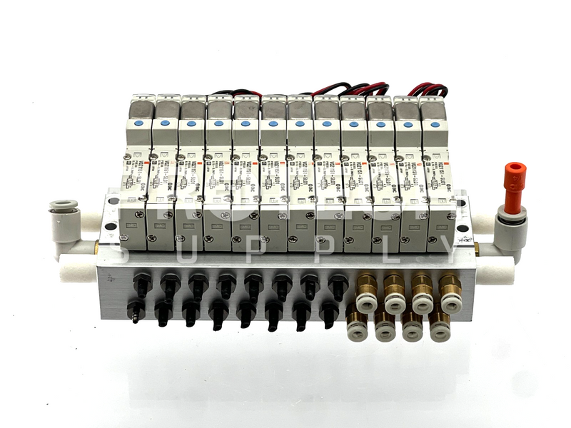 Load image into Gallery viewer, (Assy of 12) SMC VQZ1151-5L01 Solenoid Valve + Base Mount GUARANTEED
