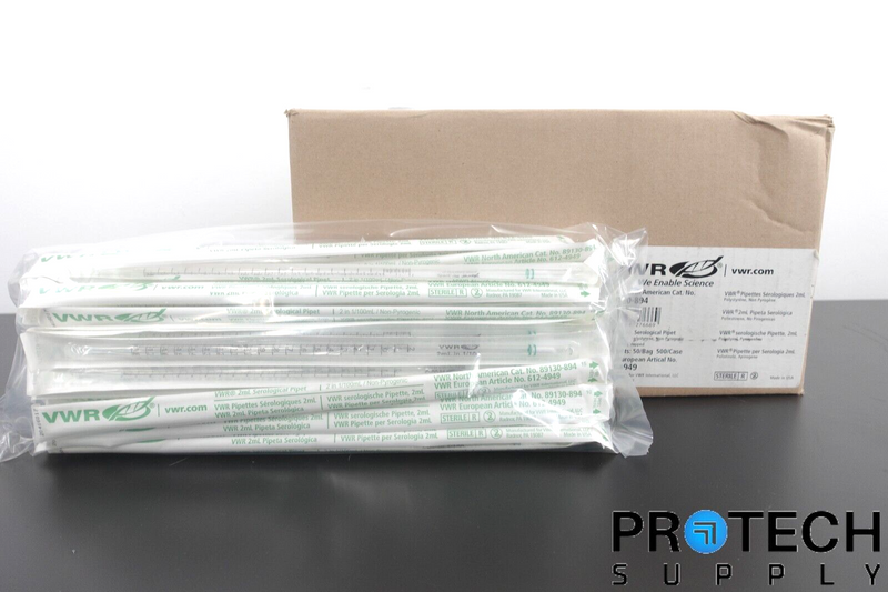 Load image into Gallery viewer, 500/Case VWR 89130-894 2mL Disposable Serological Pipets SEALED
